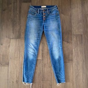Madewell 9” High-Rise Skinny Jeans size 26